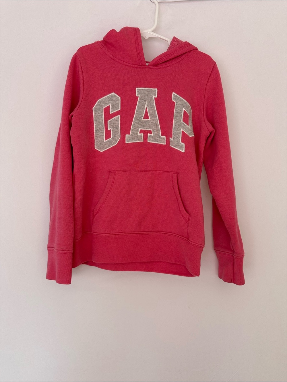 GAP Kids Bright Pink Hooded Sweatshirt with Logo